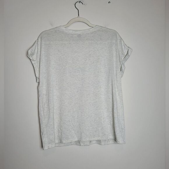 Kindness is Contagious T-Shirt Floral Bloomcore Gray Pullover Misia Medium - Picture 5 of 6